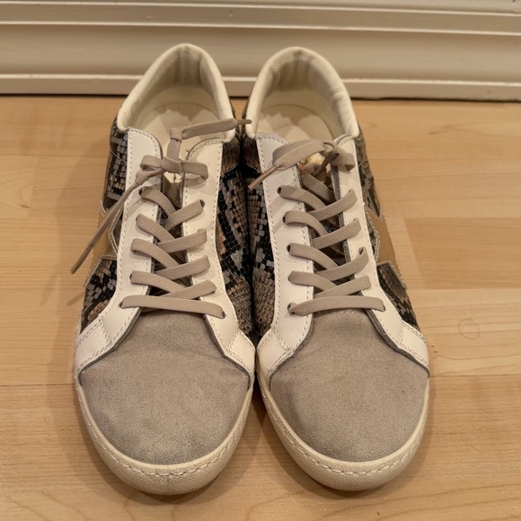 Vintage Havana Betsy Bronze Snake Print Sneakers with Gold Star Size 9.5 - Picture 4 of 6